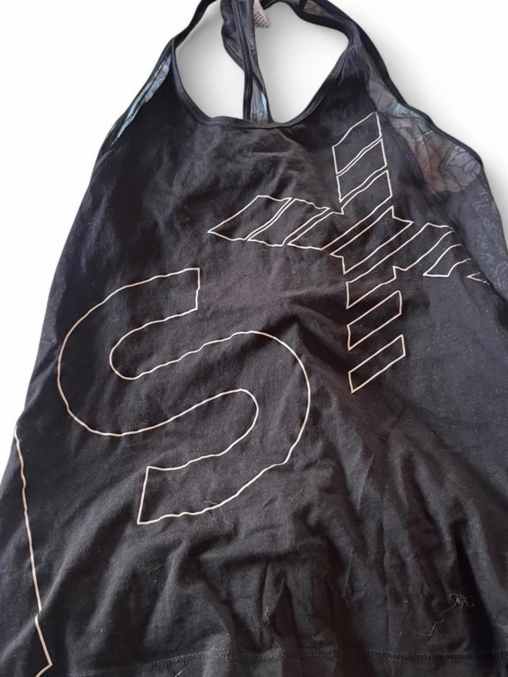 Victoria’s Secret Sport mesh black tank
